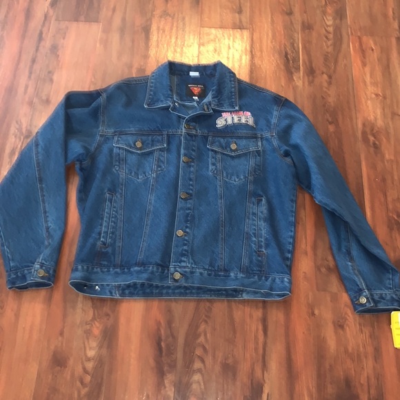 Warner brothers, Wilson, leather, Superman, jean jacket, large - Picture 7 of 11